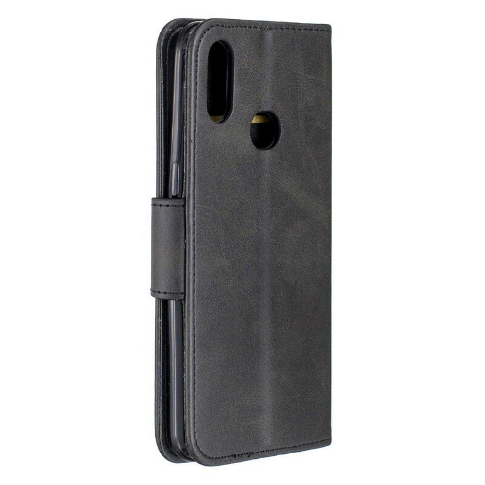 Flip Case Für Samsung Galaxy A10s Flip Case Glatte Schräge Klappe