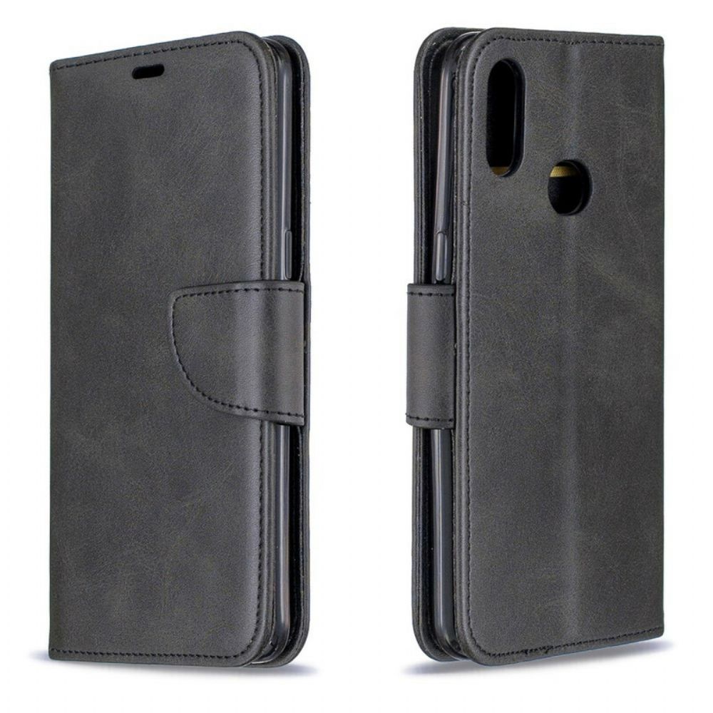 Flip Case Für Samsung Galaxy A10s Flip Case Glatte Schräge Klappe