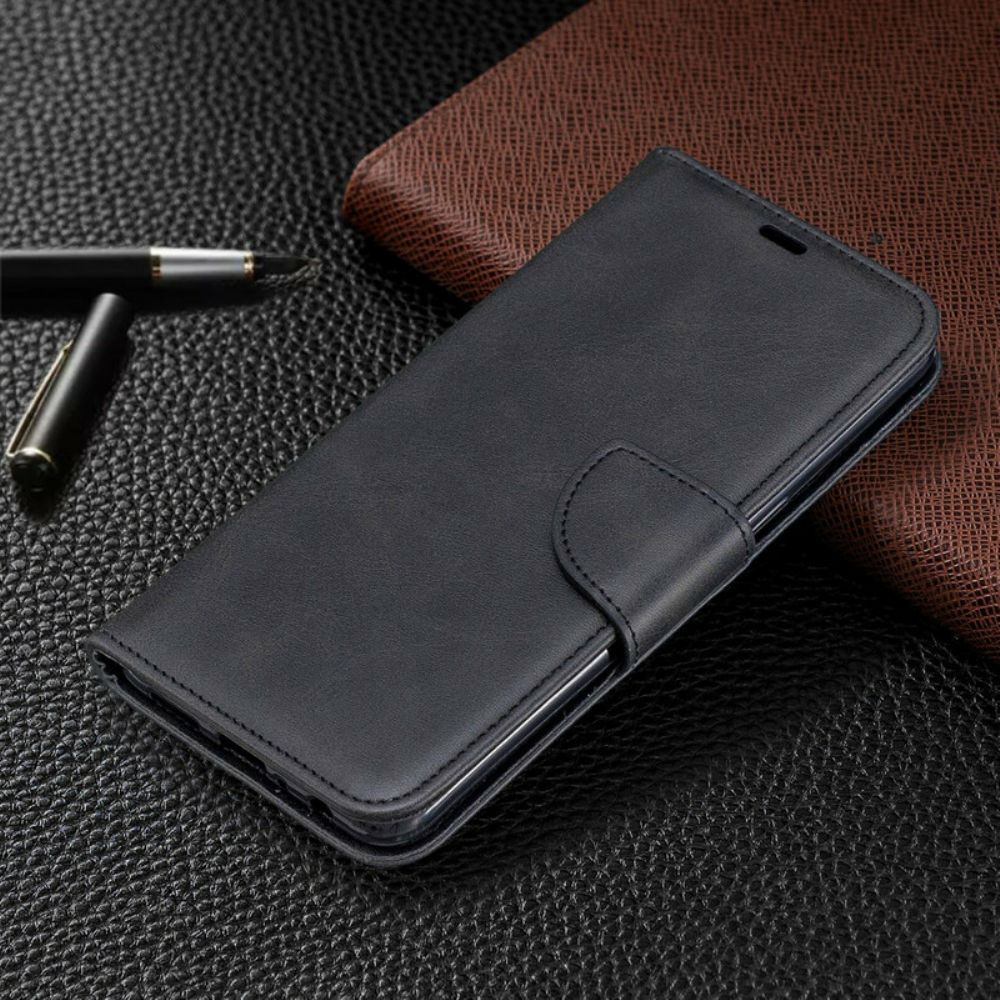 Flip Case Für Samsung Galaxy A10s Flip Case Glatte Schräge Klappe