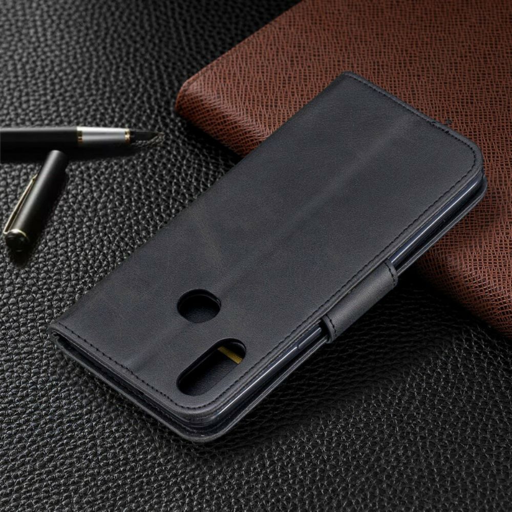 Flip Case Für Samsung Galaxy A10s Flip Case Glatte Schräge Klappe