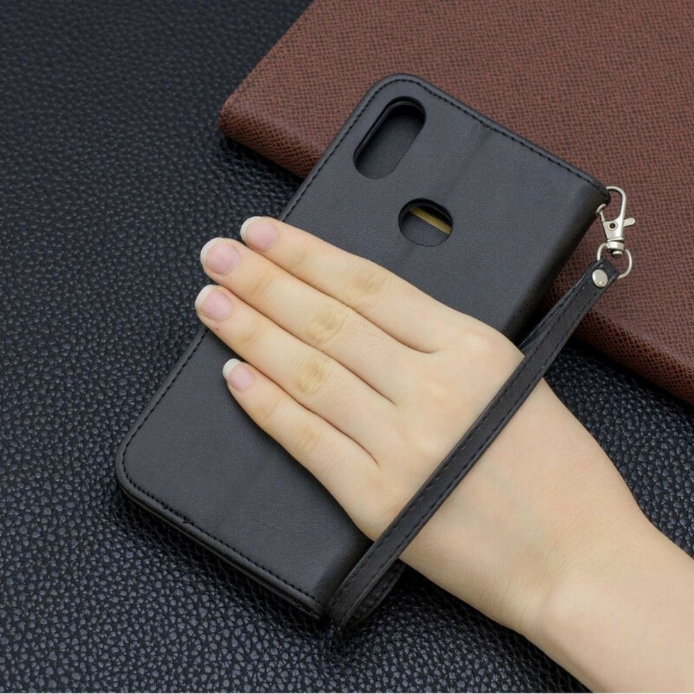 Flip Case Für Samsung Galaxy A10s Flip Case Glatte Schräge Klappe