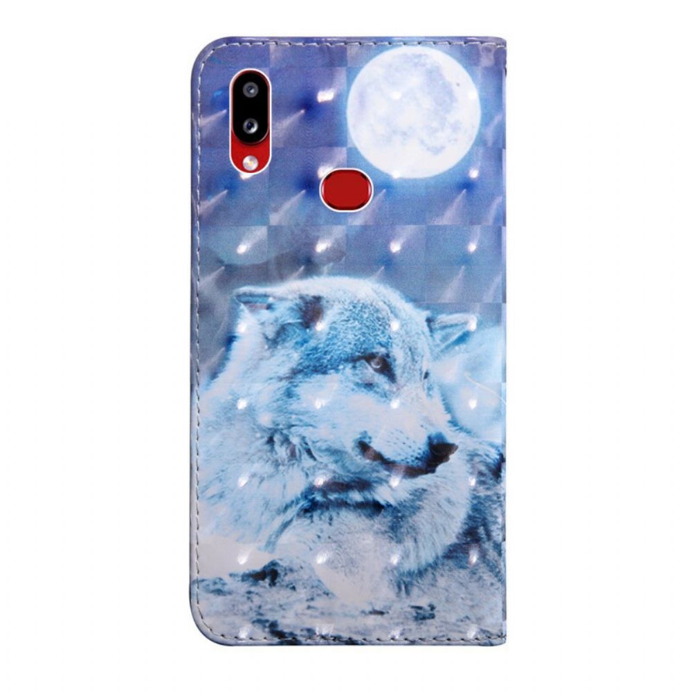 Flip Case Für Samsung Galaxy A10s Lichtpunkt Hector Der Wolf