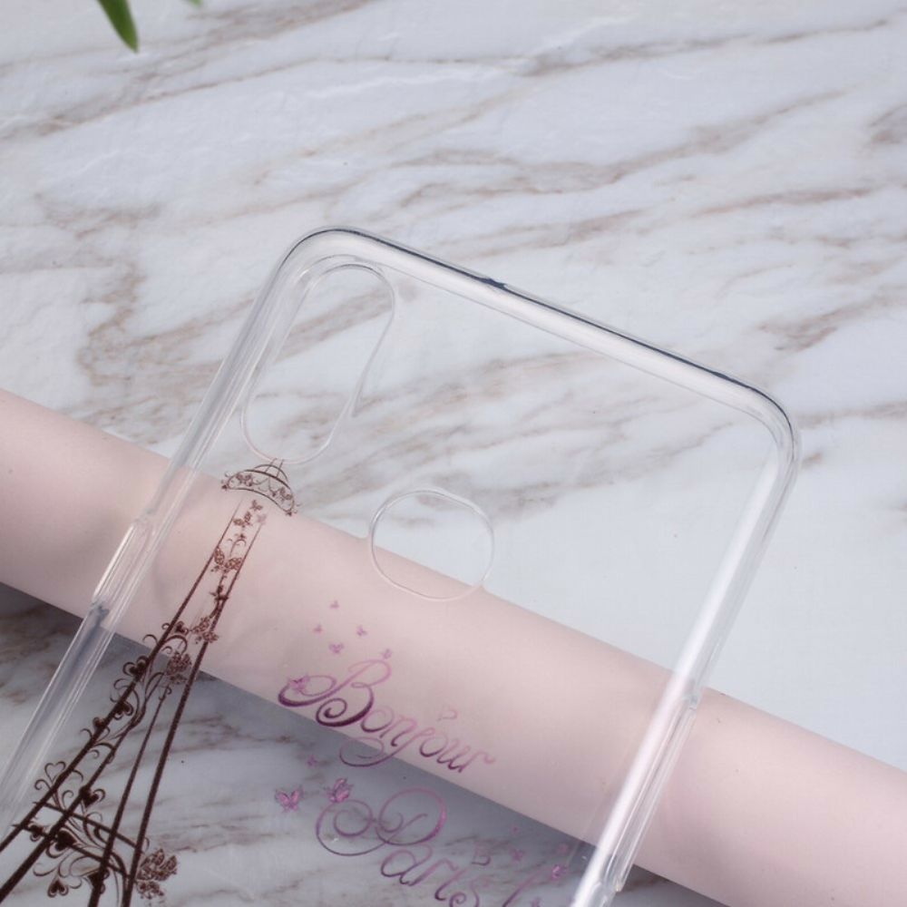 Handyhülle Für Samsung Galaxy A10s Bonjour Paris Transparent