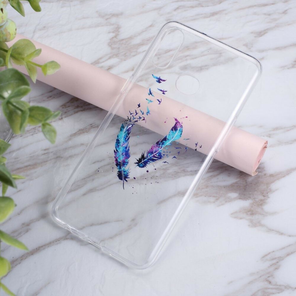 Handyhülle Für Samsung Galaxy A10s Transparente Federn