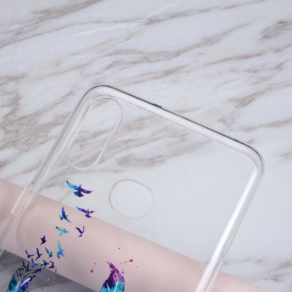 Handyhülle Für Samsung Galaxy A10s Transparente Federn