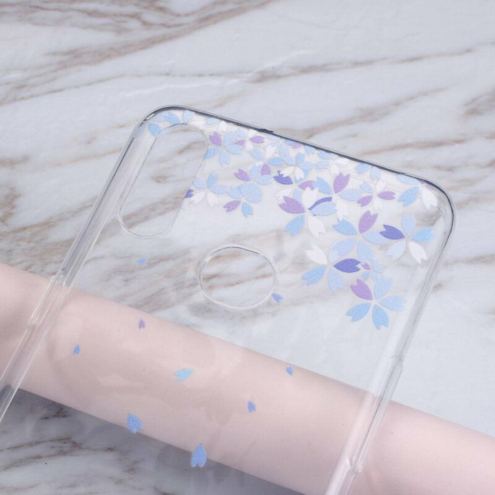 Hülle Für Samsung Galaxy A10s Transparente Schmetterlinge Und Blumen