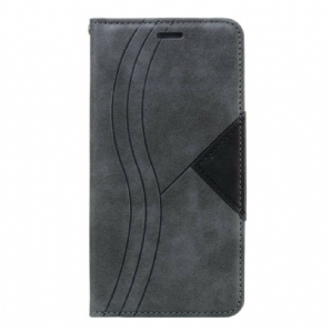 Schutzhülle Für Samsung Galaxy A10s Flip Case Wellenleder-stil