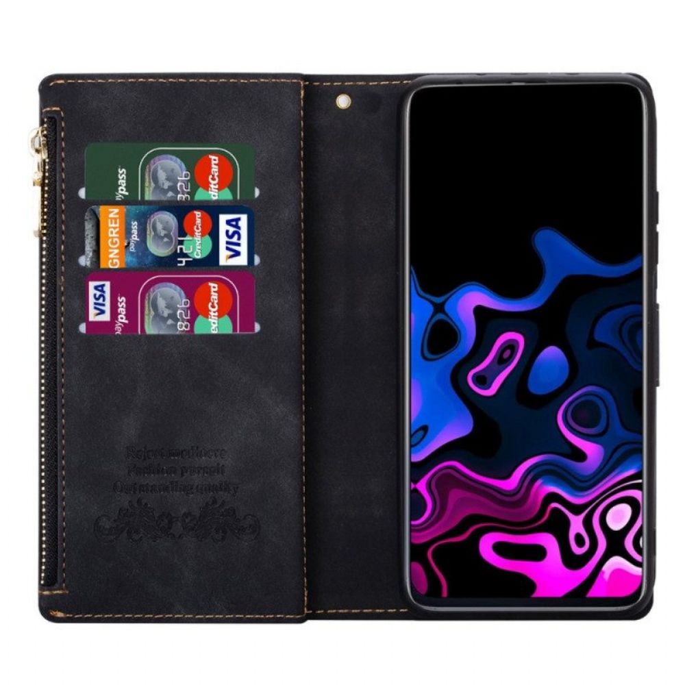 Flip Case Für Samsung Galaxy A54 5G Geldbörse Multifunktions-geldbörse