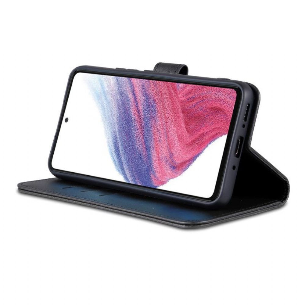 Flip Case Für Samsung Galaxy A54 5G Kunstleder Azns