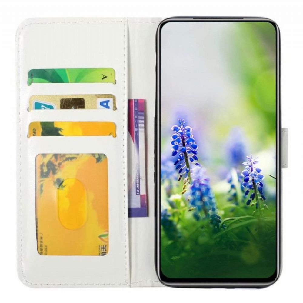 Flip Case Für Samsung Galaxy A54 5G Mit Kordel Hübsches Kätzchen Mit Riemen