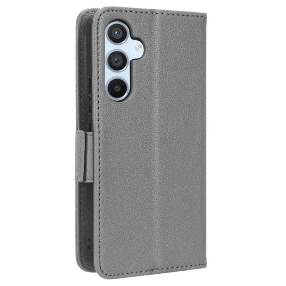 Flip Case Für Samsung Galaxy A54 5G Mit Kordel Riemchenleder-stil