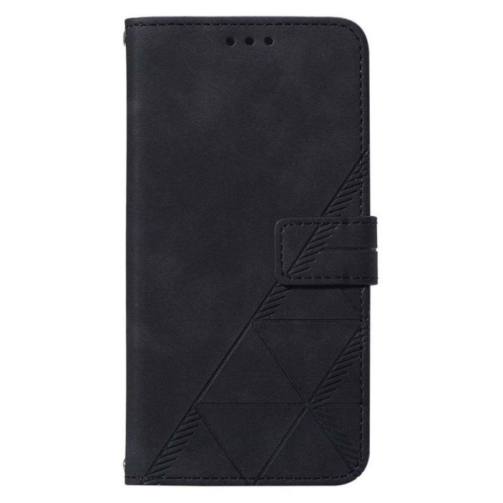 Flip Case Für Samsung Galaxy A54 5G Mit Kordel Riemendreiecke