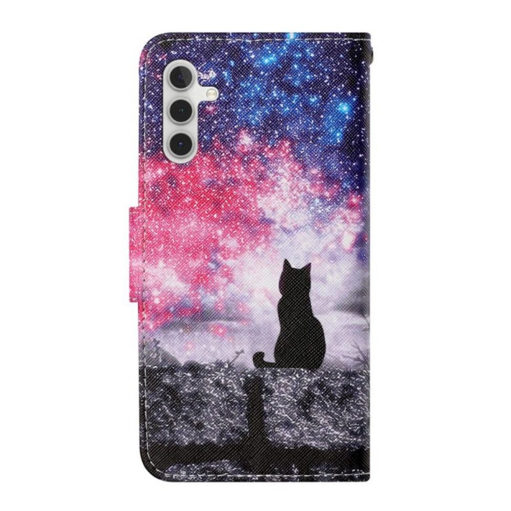 Flip Case Für Samsung Galaxy A54 5G Oberlicht-kat