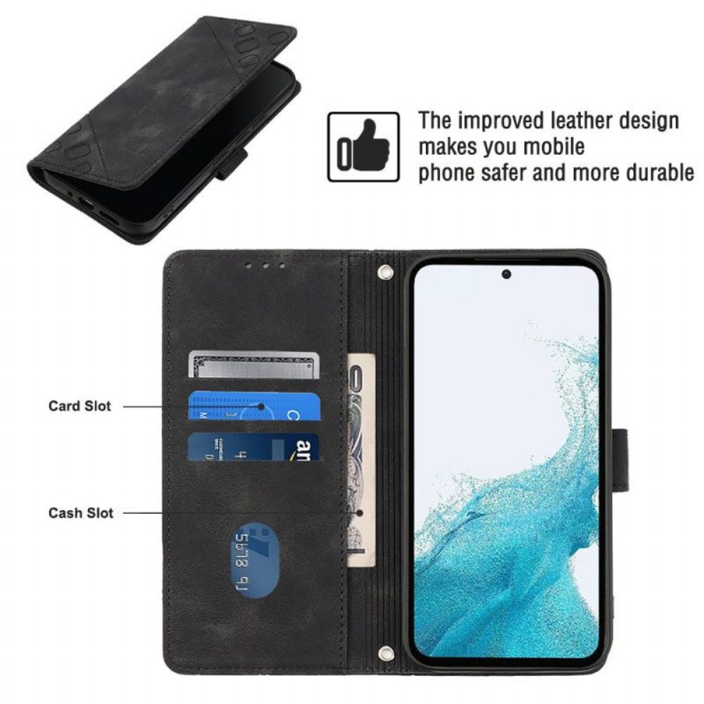 Flip Case Für Samsung Galaxy A54 5G Retro 70