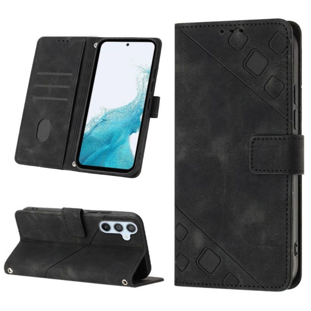 Flip Case Für Samsung Galaxy A54 5G Retro 70