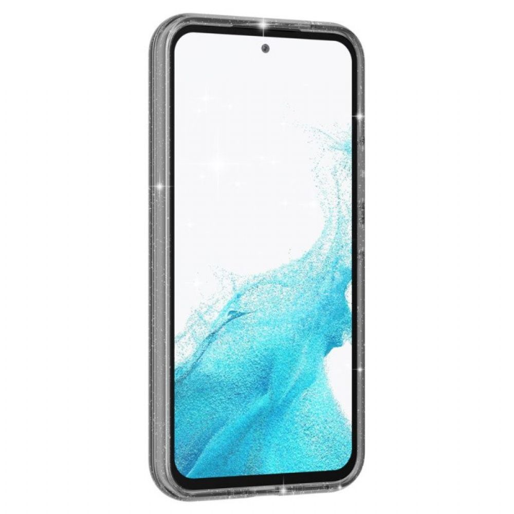 Hülle Für Samsung Galaxy A54 5G Transparente Pailletten