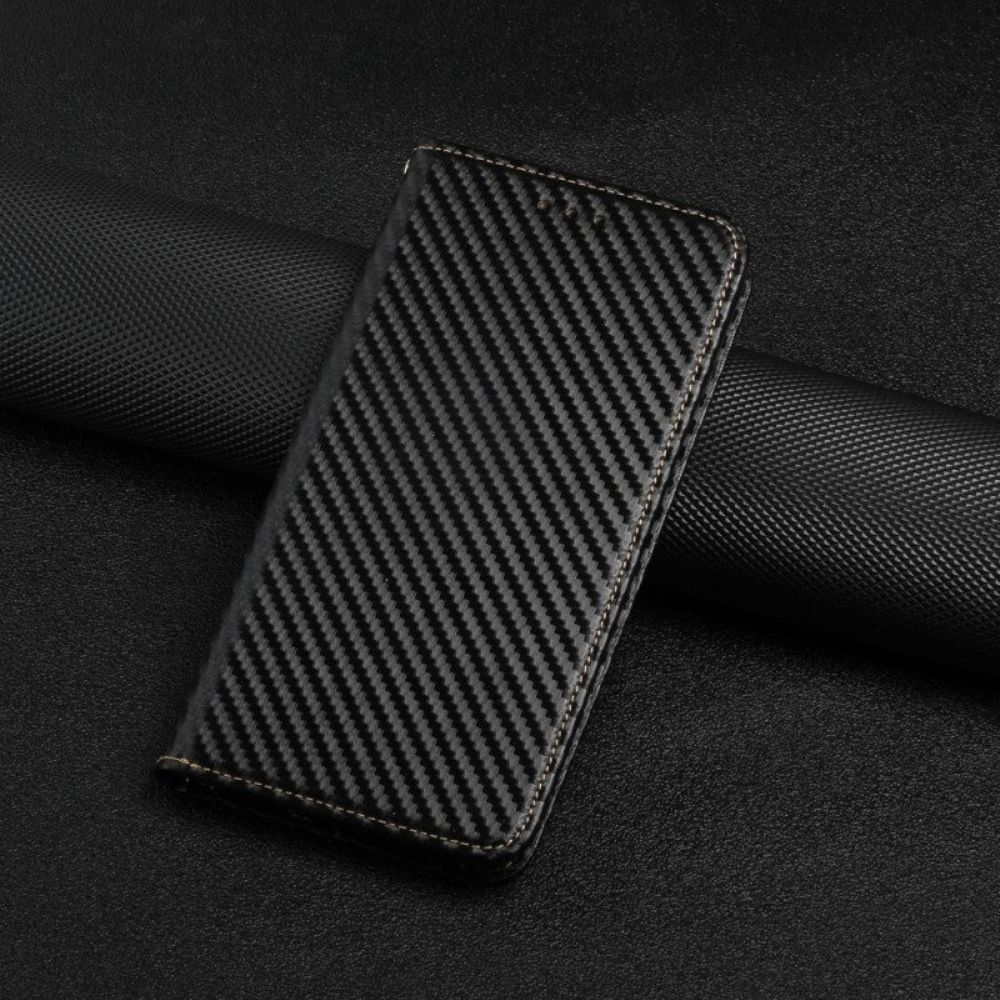 Schutzhülle Für Samsung Galaxy A54 5G Mit Kordel Flip Case Riemchen-carbonfaser-stil