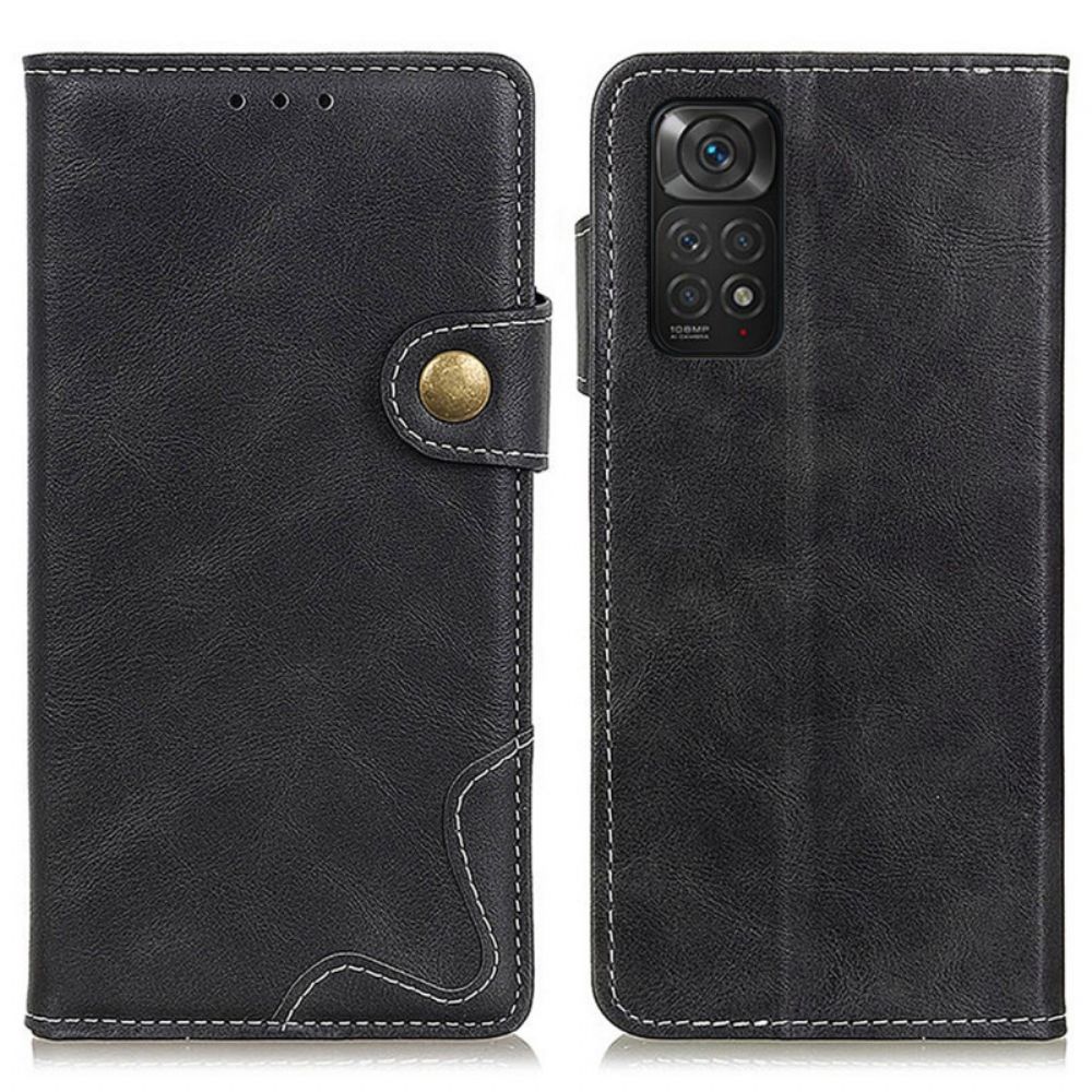 Flip Case Für Xiaomi Redmi Note 11 / 11S Artistic Und Nähte