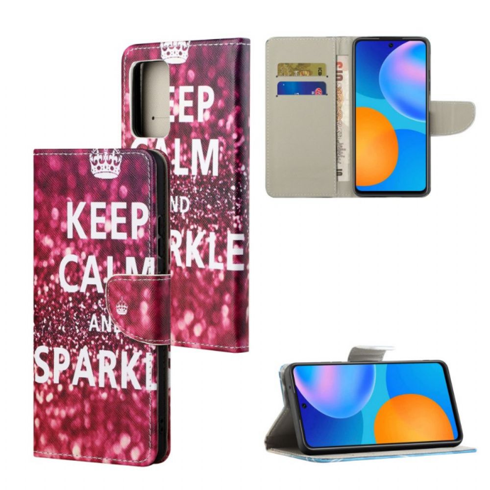 Flip Case Für Xiaomi Redmi Note 11 / 11S Bleib Ruhig Und Strahle