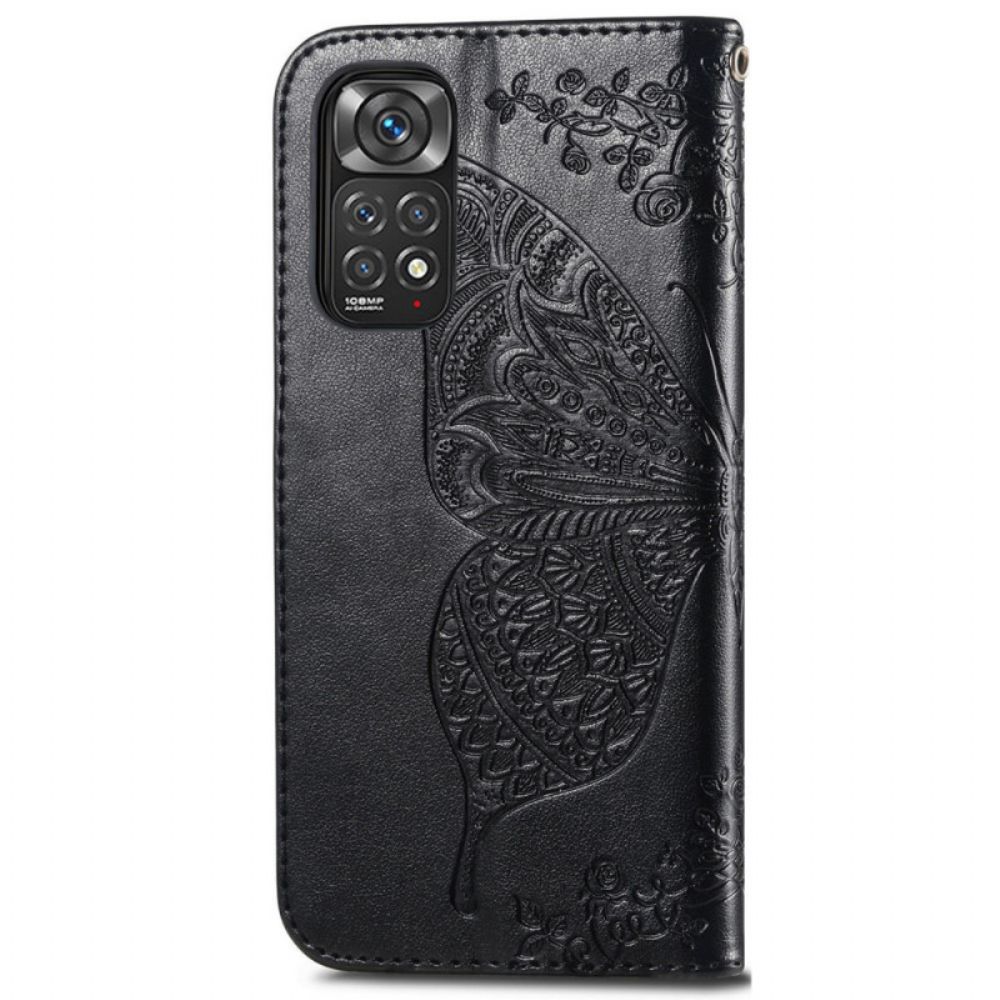 Flip Case Für Xiaomi Redmi Note 11 / 11S Halber Schmetterling