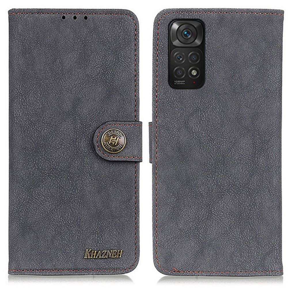 Flip Case Für Xiaomi Redmi Note 11 / 11S Khazneh Retro Spaltleder