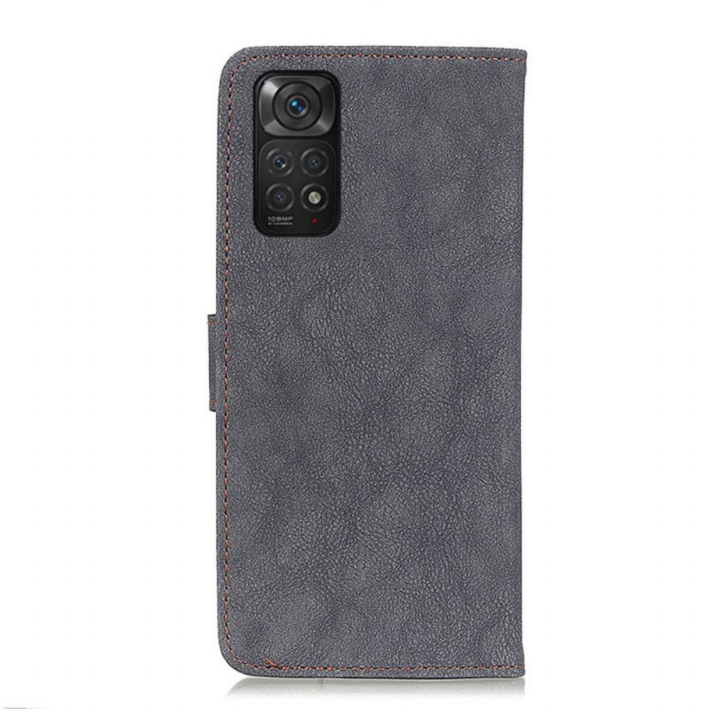 Flip Case Für Xiaomi Redmi Note 11 / 11S Khazneh Retro Spaltleder