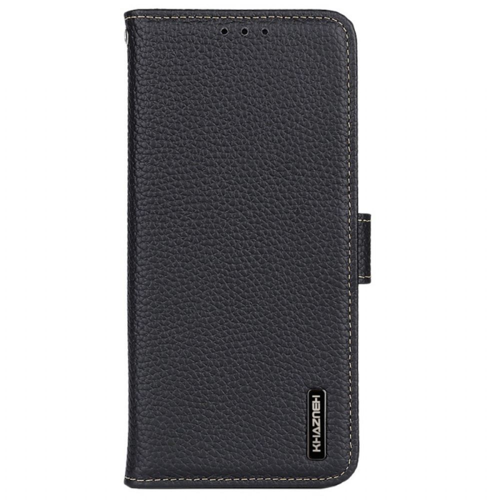 Flip Case Für Xiaomi Redmi Note 11 / 11S Litschi Khazneh Leder