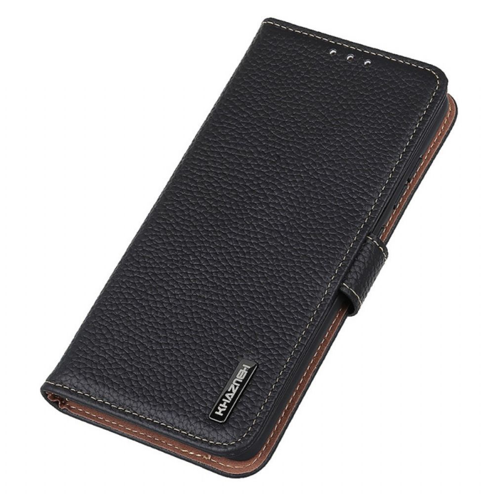 Flip Case Für Xiaomi Redmi Note 11 / 11S Litschi Khazneh Leder