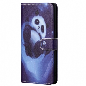 Flip Case Für Xiaomi Redmi Note 11 / 11S Panda-weltraum