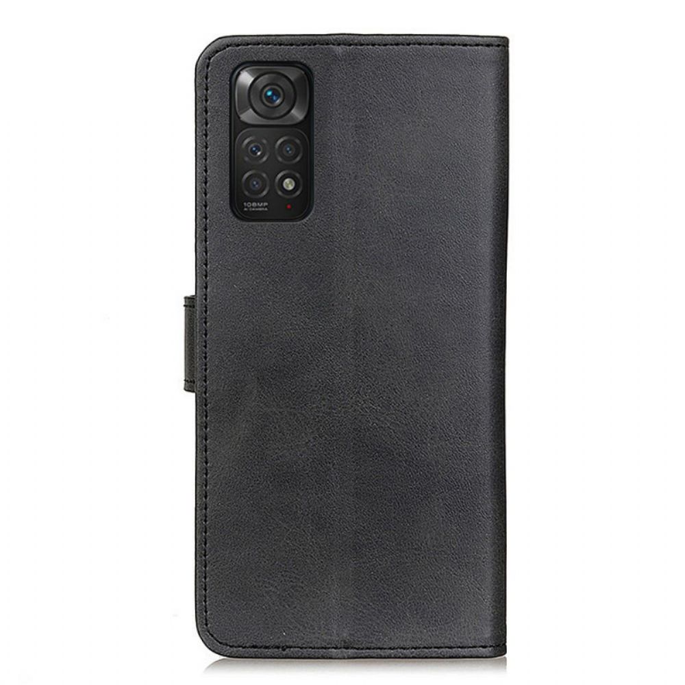 Flip Case Für Xiaomi Redmi Note 11 / 11S Retro-mattleder-effekt