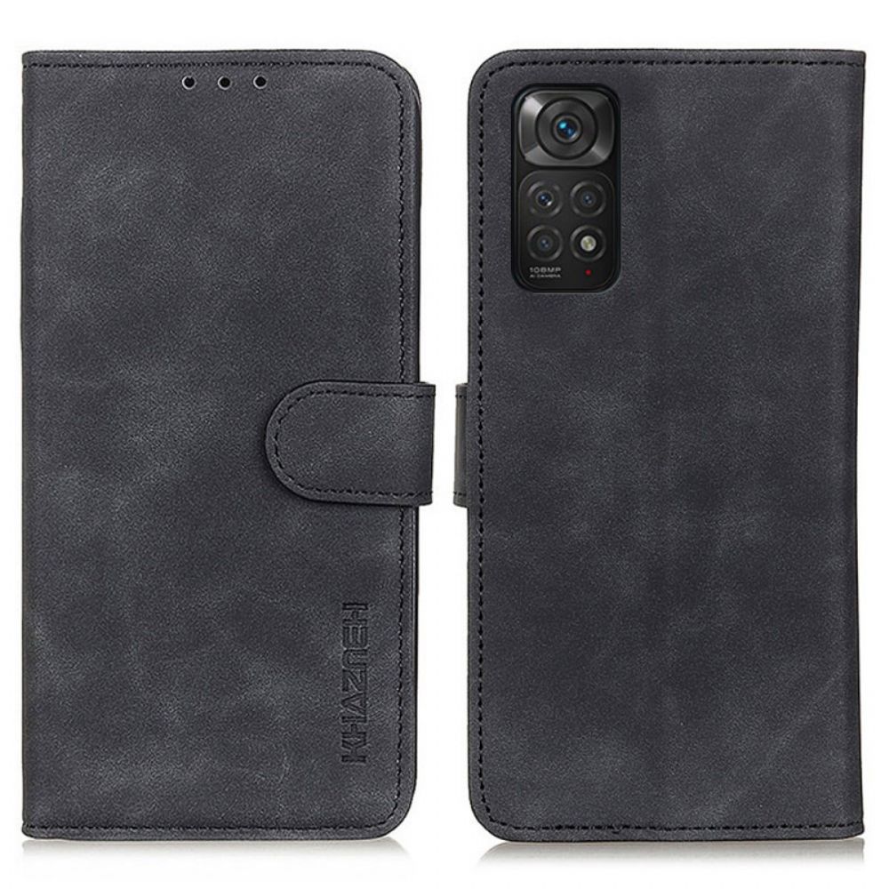 Flip Case Für Xiaomi Redmi Note 11 / 11S Vintage Ledereffekt Khazneh