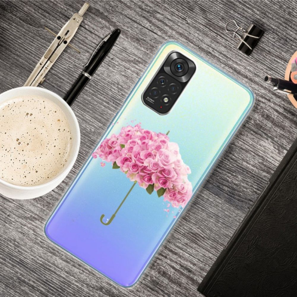 Handyhülle Für Xiaomi Redmi Note 11 / 11S Rosen Regenschirm