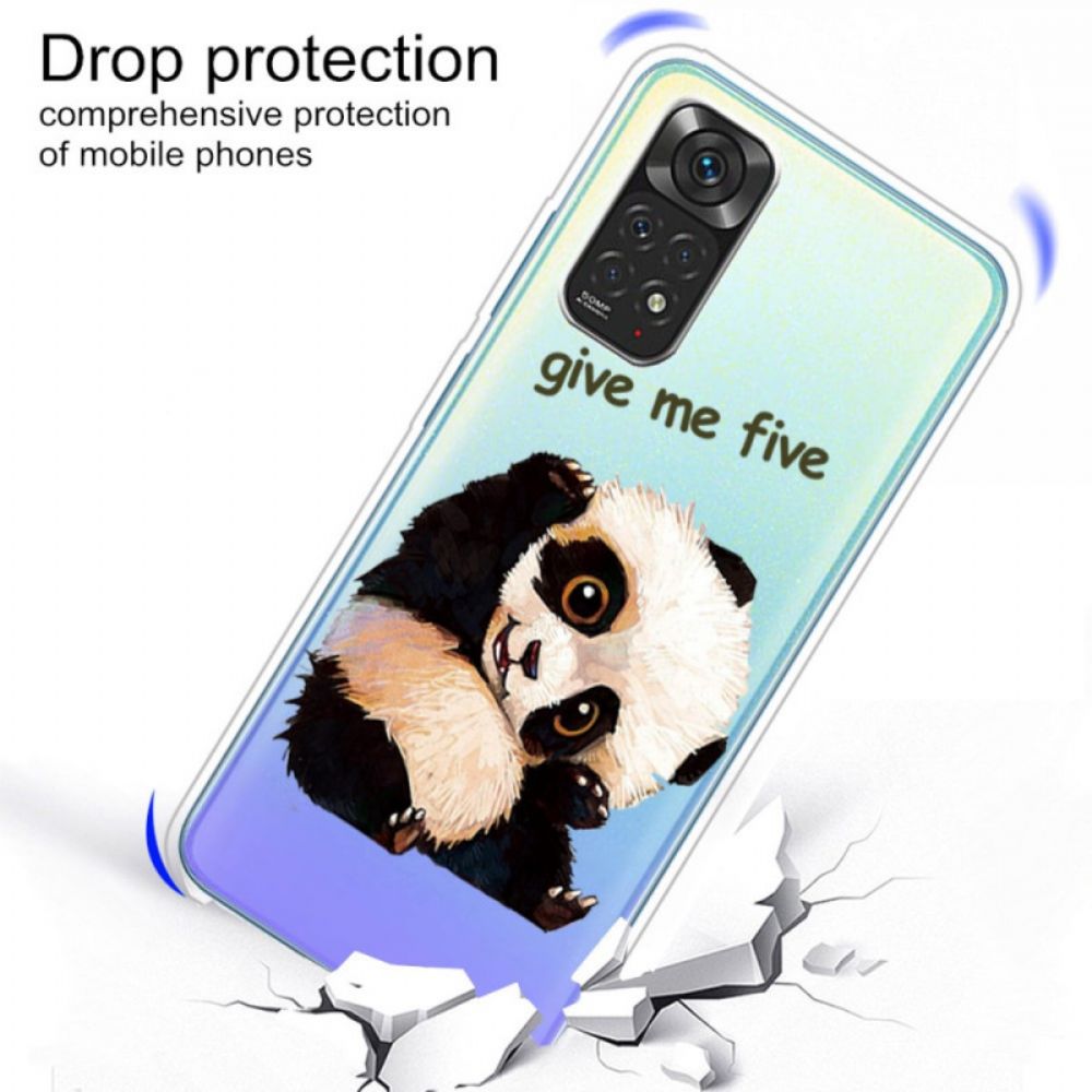 Handyhülle Für Xiaomi Redmi Note 11 / 11S Transparenter Panda Gib Mir Fünf