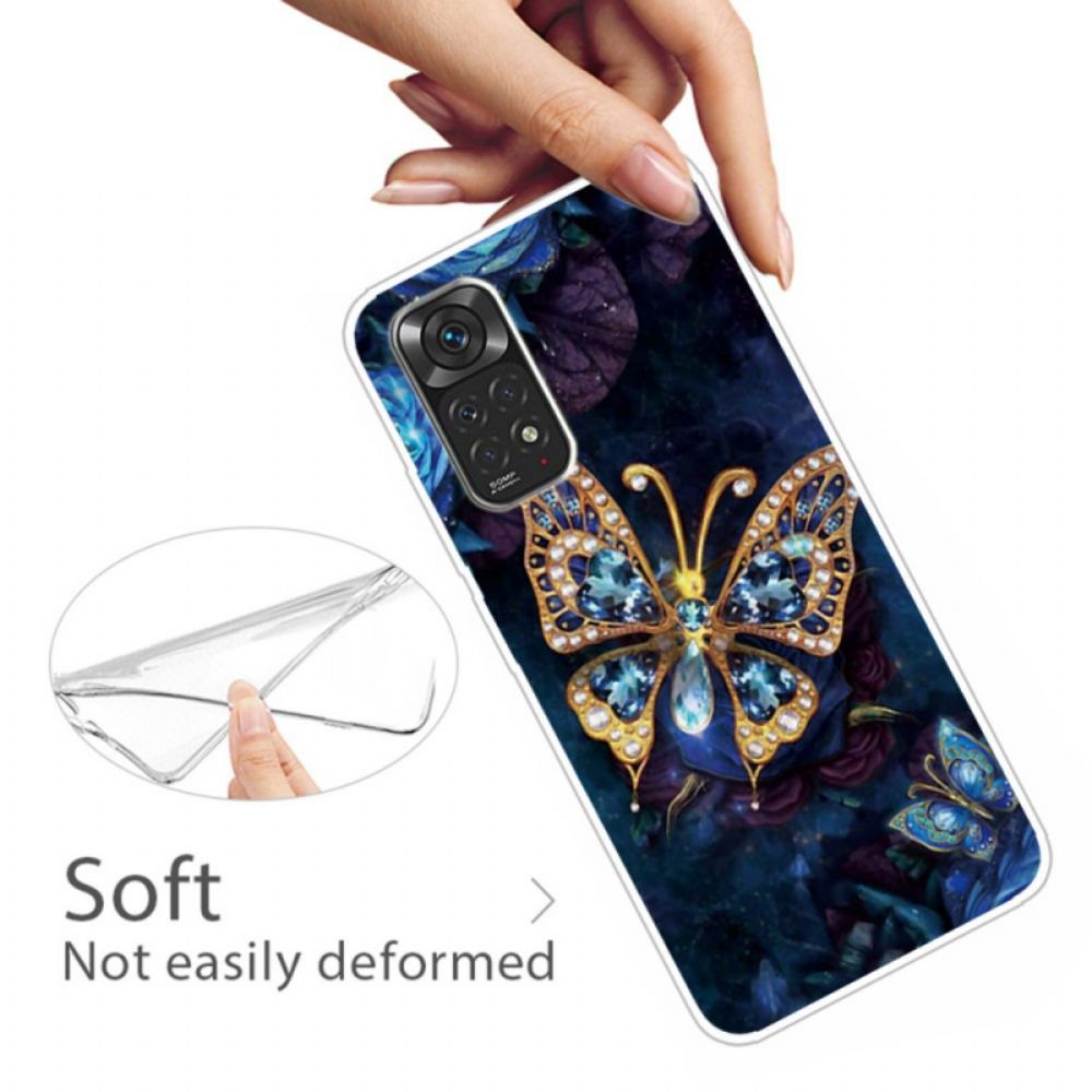 Hülle Für Xiaomi Redmi Note 11 / 11S Goldener Schmetterling