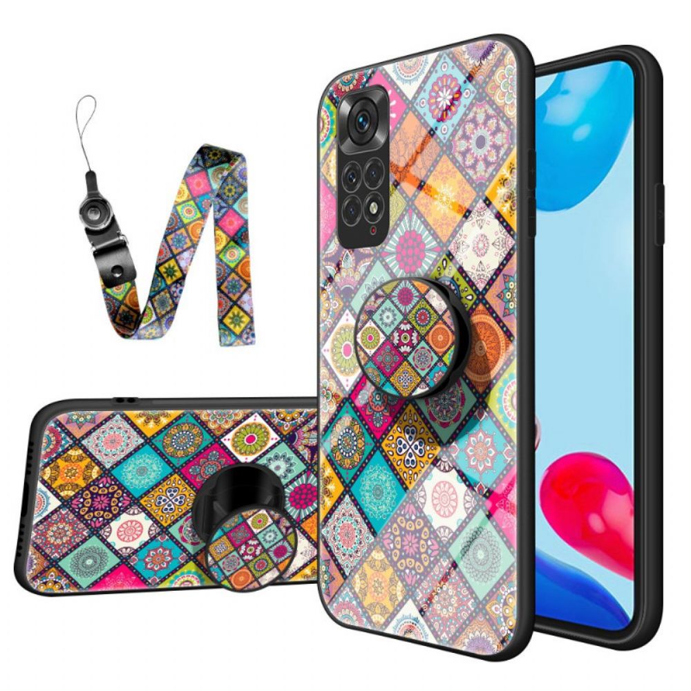 Hülle Für Xiaomi Redmi Note 11 / 11S Magnetischer Patchwork-halter