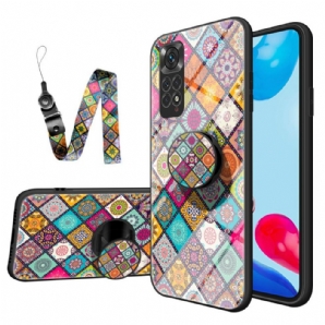 Hülle Für Xiaomi Redmi Note 11 / 11S Magnetischer Patchwork-halter