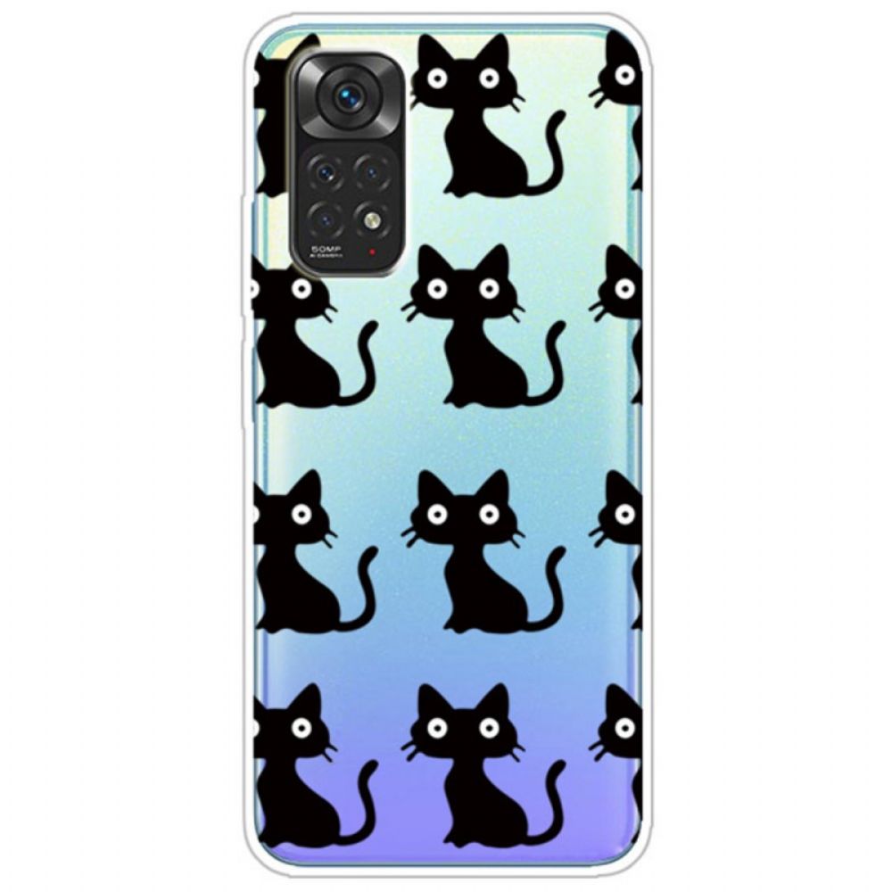 Hülle Für Xiaomi Redmi Note 11 / 11S Mehrere Schwarze Katzen