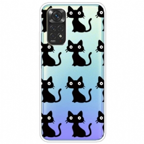 Hülle Für Xiaomi Redmi Note 11 / 11S Mehrere Schwarze Katzen