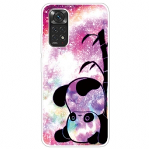 Hülle Für Xiaomi Redmi Note 11 / 11S Panda Und Bambus