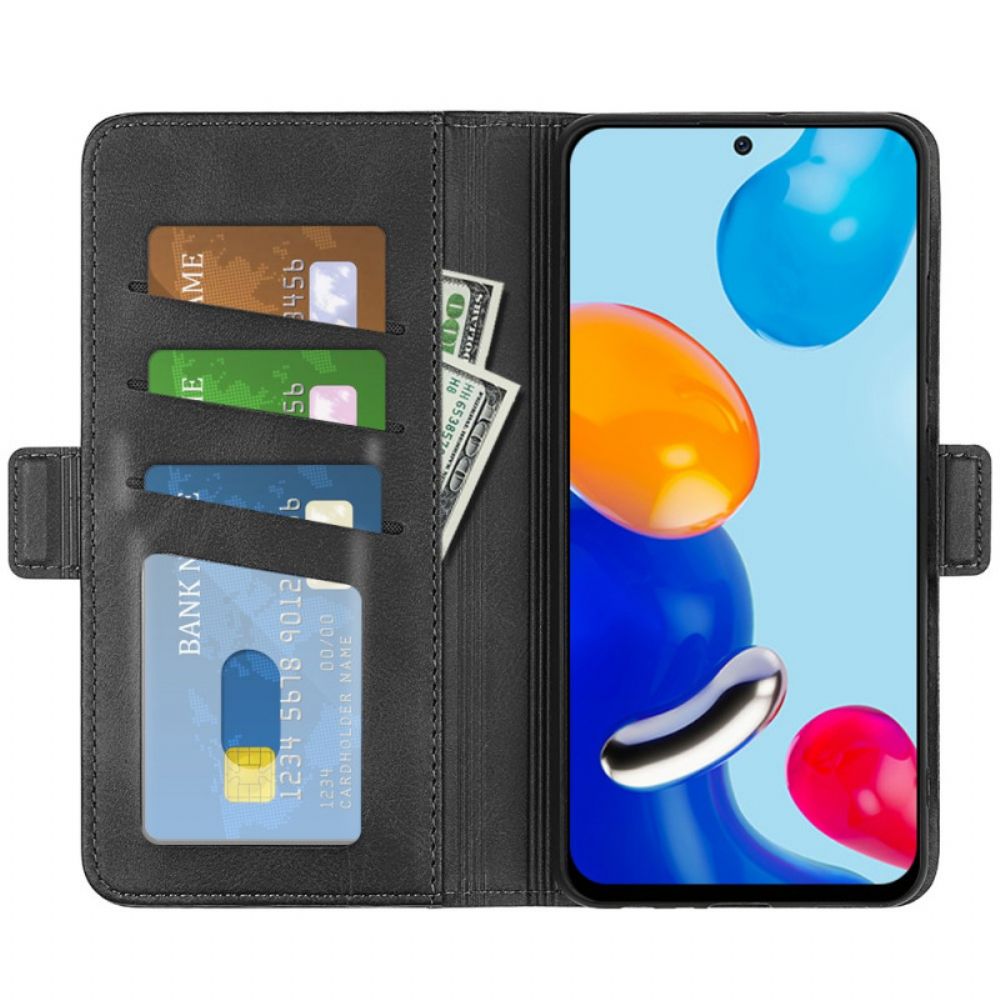 Lederhüllen Für Xiaomi Redmi Note 11 / 11S Flip Case Doppelklappe