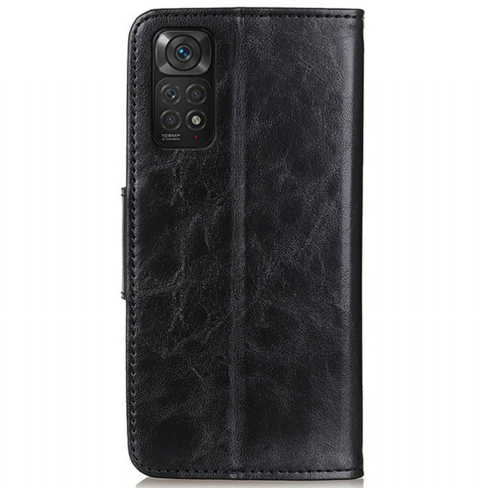 Lederhüllen Für Xiaomi Redmi Note 11 / 11S Flip Case Textur-magnetklappe