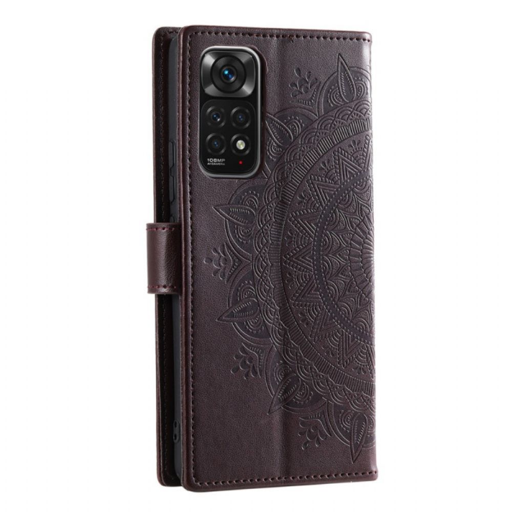 Lederhüllen Für Xiaomi Redmi Note 11 / 11S Sonnen-mandala