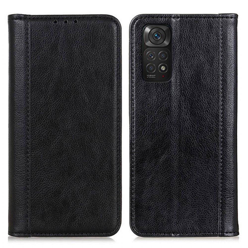 Schutzhülle Für Xiaomi Redmi Note 11 / 11S Flip Case Elegance Litschi-spaltleder