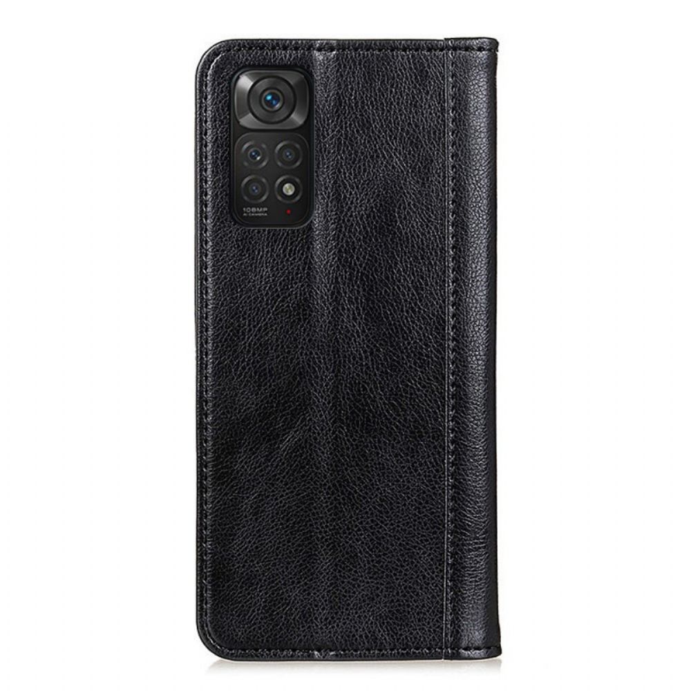 Schutzhülle Für Xiaomi Redmi Note 11 / 11S Flip Case Elegance Litschi-spaltleder