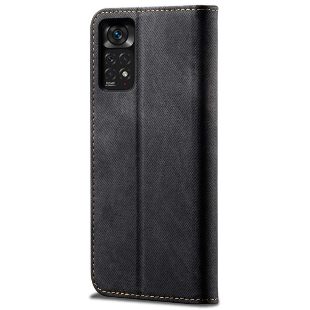 Schutzhülle Für Xiaomi Redmi Note 11 / 11S Flip Case Jeansstoff