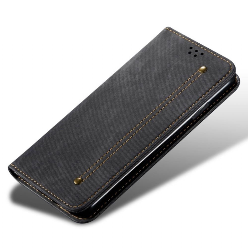 Schutzhülle Für Xiaomi Redmi Note 11 / 11S Flip Case Jeansstoff