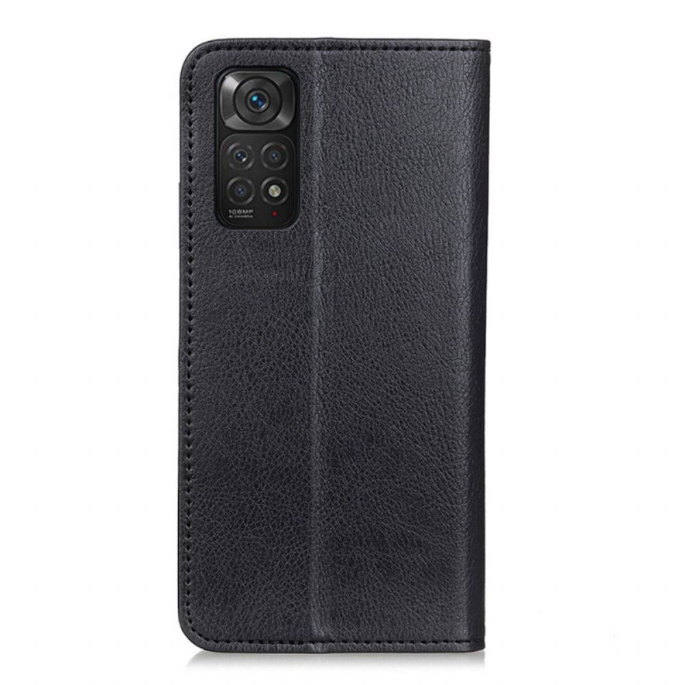 Schutzhülle Für Xiaomi Redmi Note 11 / 11S Flip Case Texturiertes Litschi-spaltleder