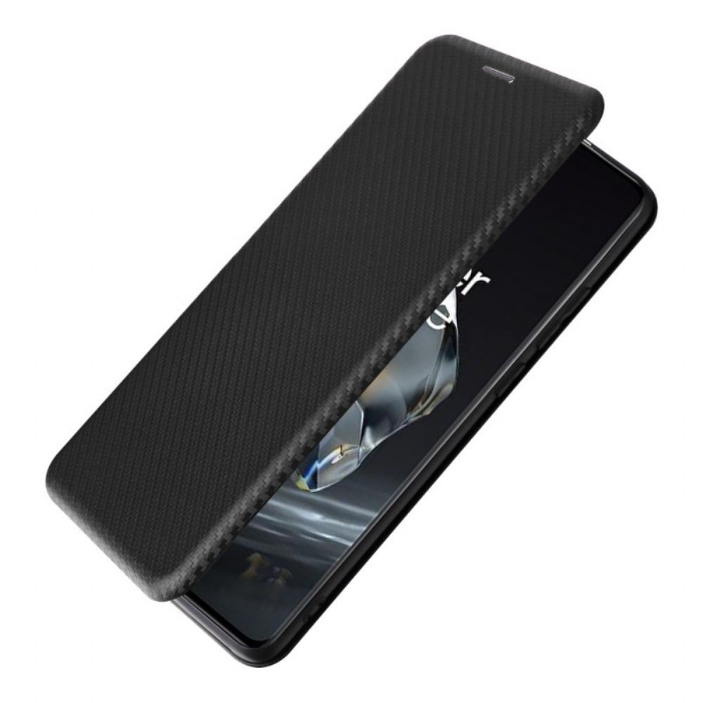 Flip Case Für Oneplus 12 5g Kohlefaser