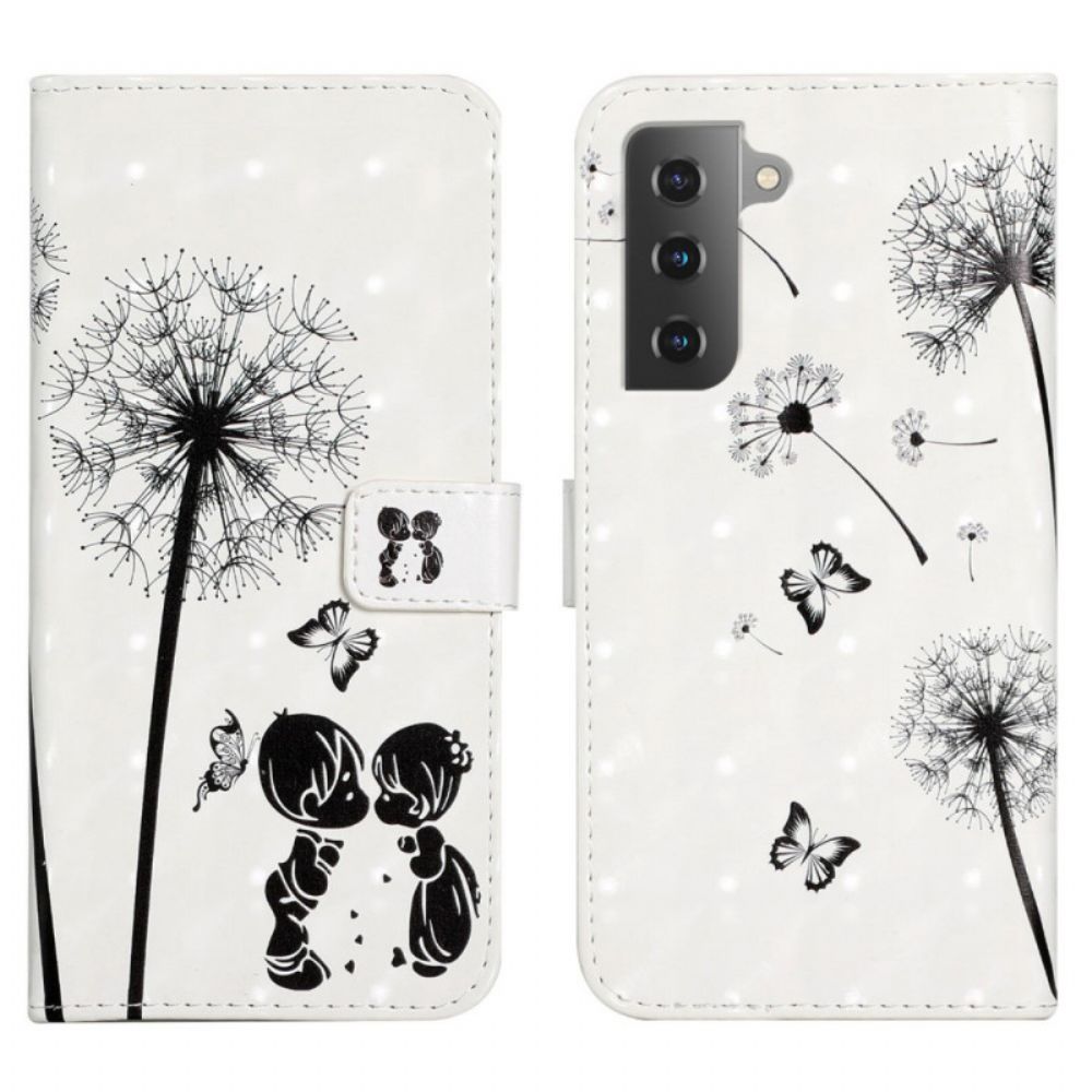 Flip Case Für Samsung Galaxy S22 Plus 5G Babyliebe Löwenzahn