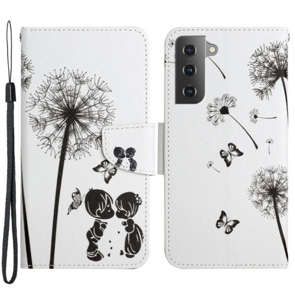 Flip Case Für Samsung Galaxy S22 Plus 5G Babyliebe Löwenzahn